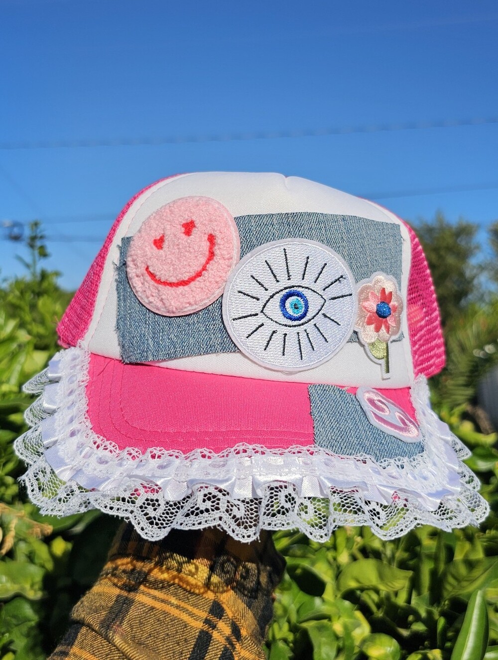 Upcycled Cancer Zodiac Trucker Hat By Michikokoko